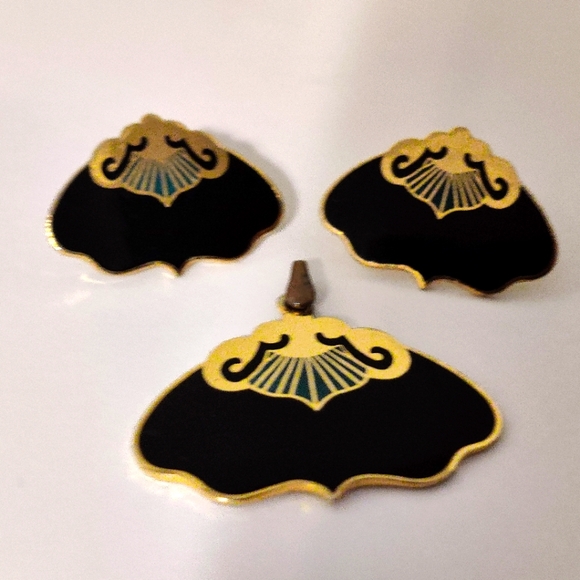 Vintage Art Deco Jewelry Set Signed Duri - Picture 9 of 12